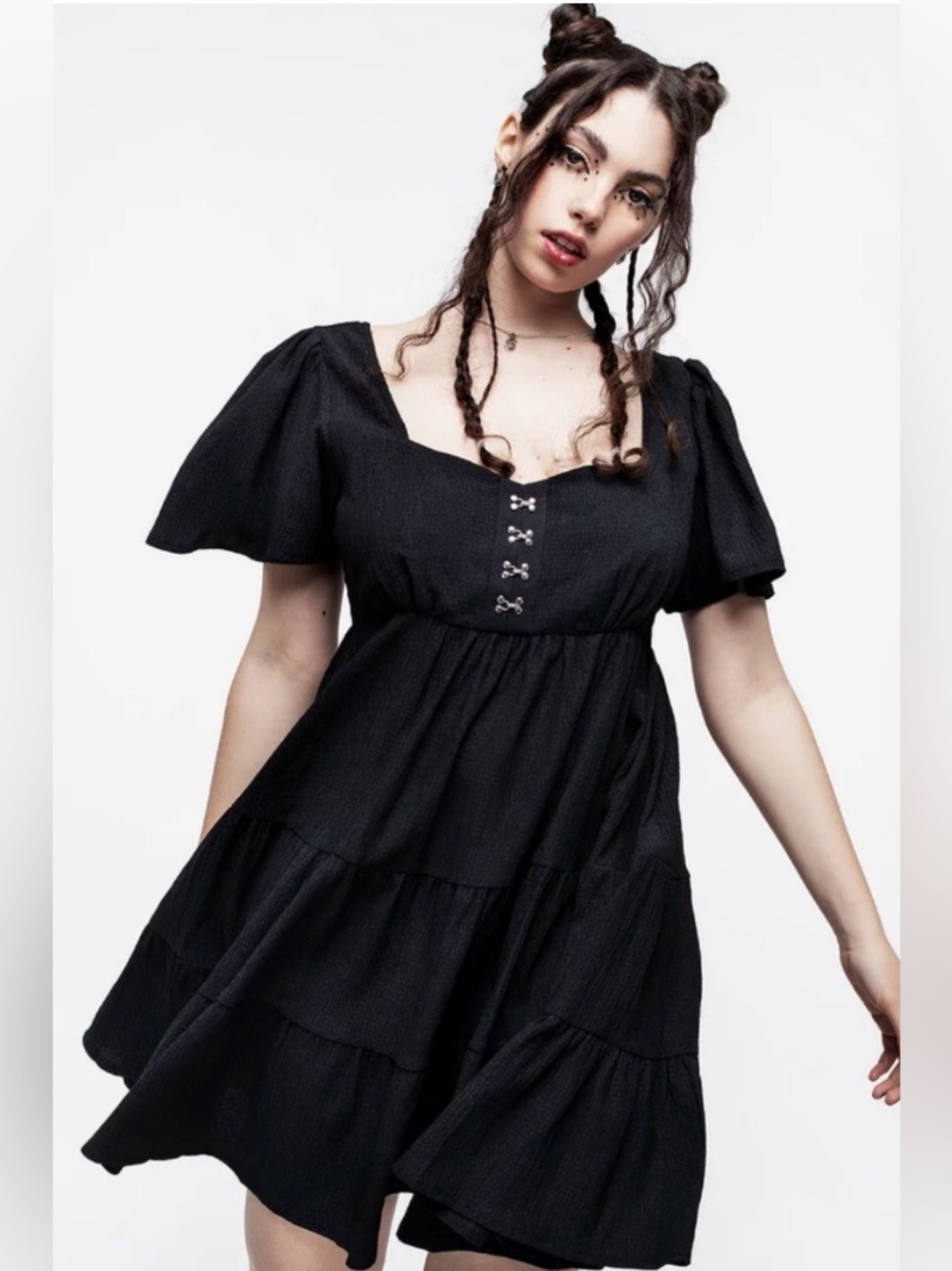 Disturbia Revenge Crinkle Mini Dress